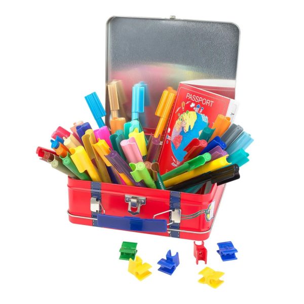 輝柏 FABER-CASTELL | 旅行箱40色連接筆 155535